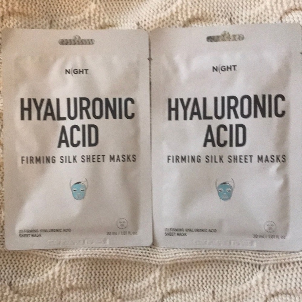 Hyaluronic Acid Firming Silk Sheet Mask – White (Pack of 2)